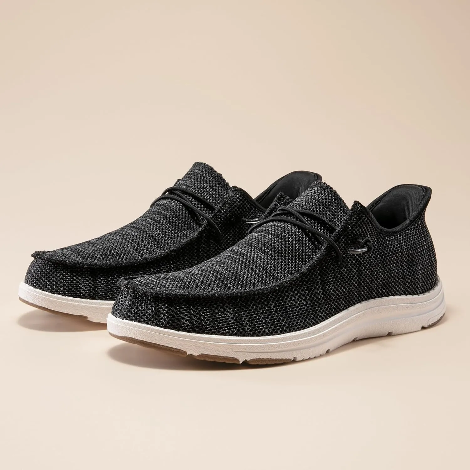 Bruno Marc Hands Free Mens Casual Loafers, Men's Stretch Lace Up Slip On Shoes, Arch Support Non Slip Barefoot Shoes for Men, Comfortable & Light-Weight