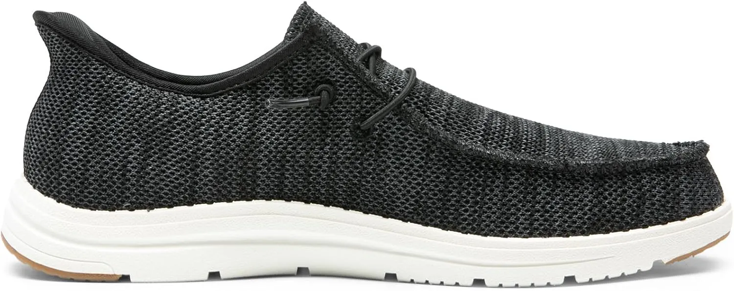 Bruno Marc Hands Free Mens Casual Loafers, Men's Stretch Lace Up Slip On Shoes, Arch Support Non Slip Barefoot Shoes for Men, Comfortable & Light-Weight