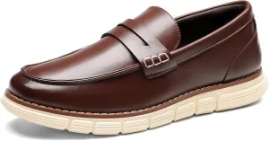 Bruno Marc Men's Casual Dress Shoes Slip-on Lightweight Penny Loafers EZFlex GlideBreeze