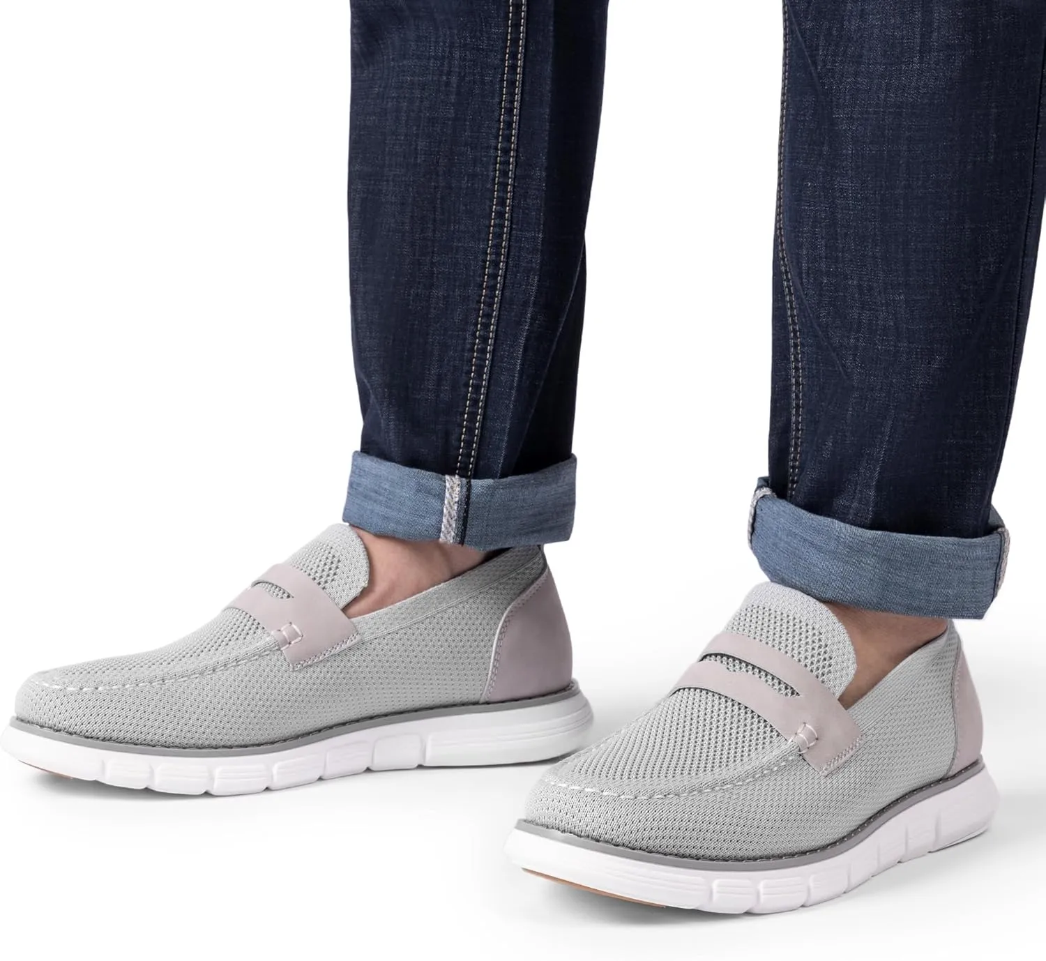 Bruno Marc Men's Casual Dress Shoes Slip-on Lightweight Penny Loafers EZFlex GlideBreeze