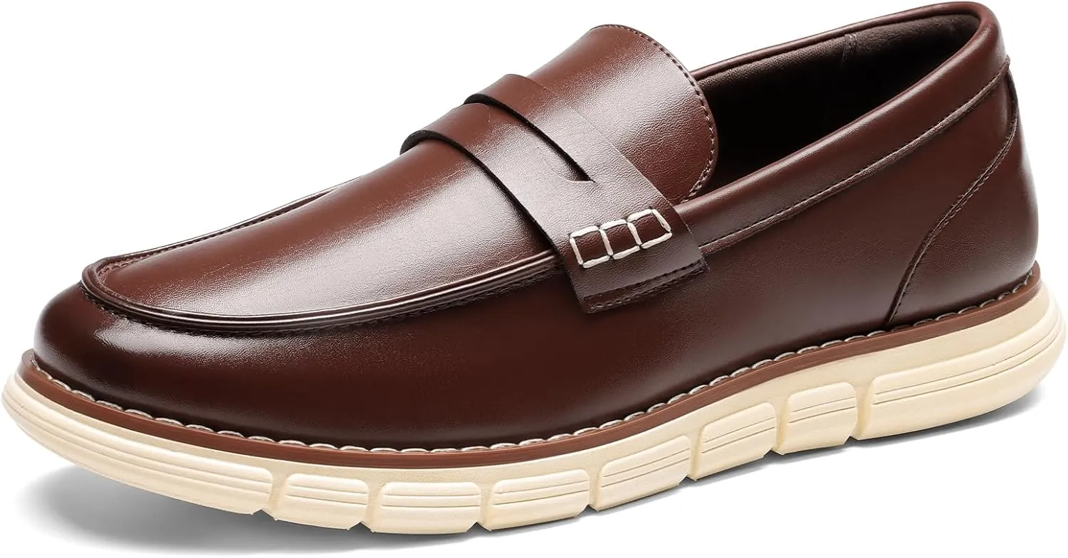 Bruno Marc Men's Casual Dress Shoes Slip-on Lightweight Penny Loafers EZFlex GlideBreeze