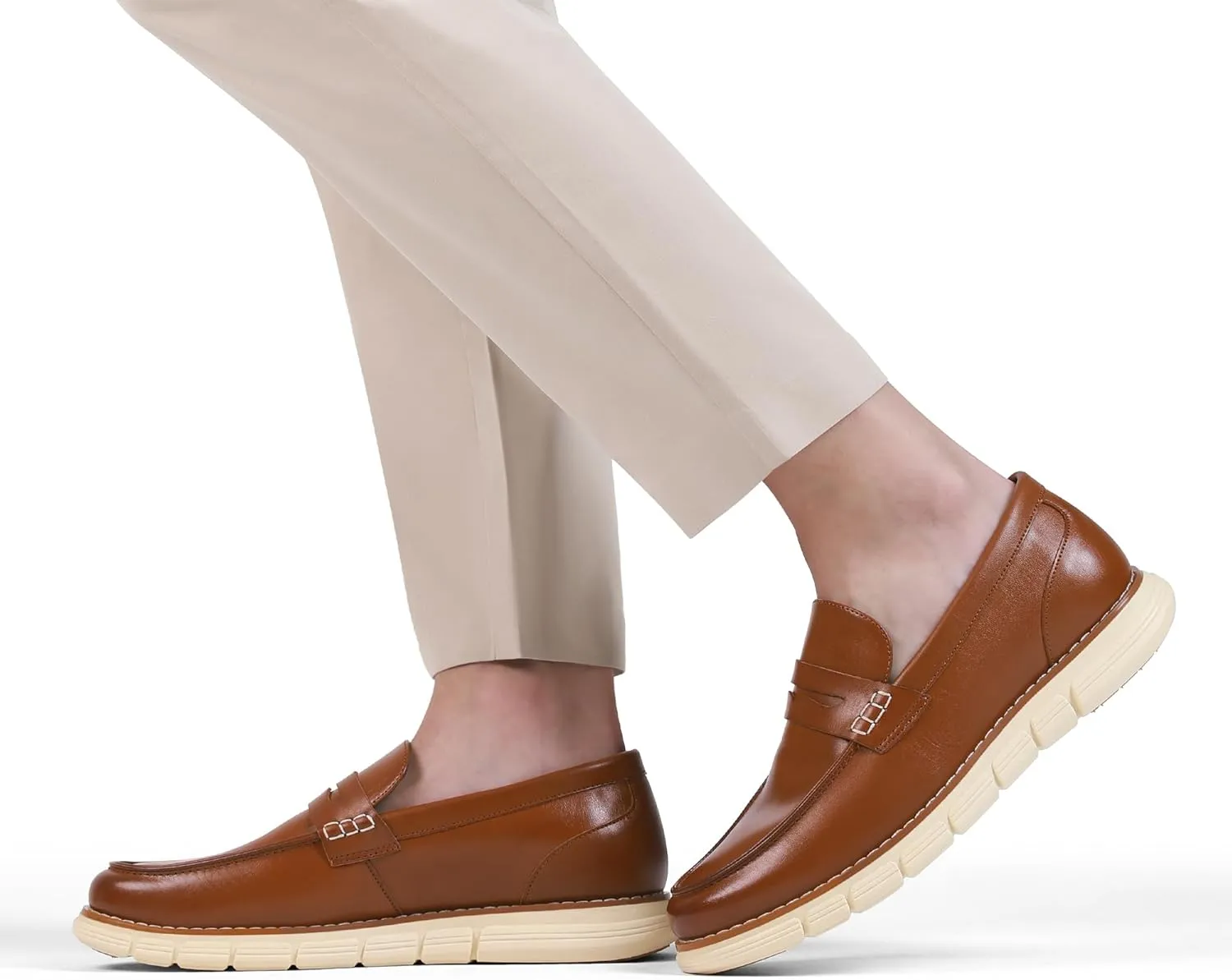 Bruno Marc Men's Casual Dress Shoes Slip-on Lightweight Penny Loafers EZFlex GlideBreeze