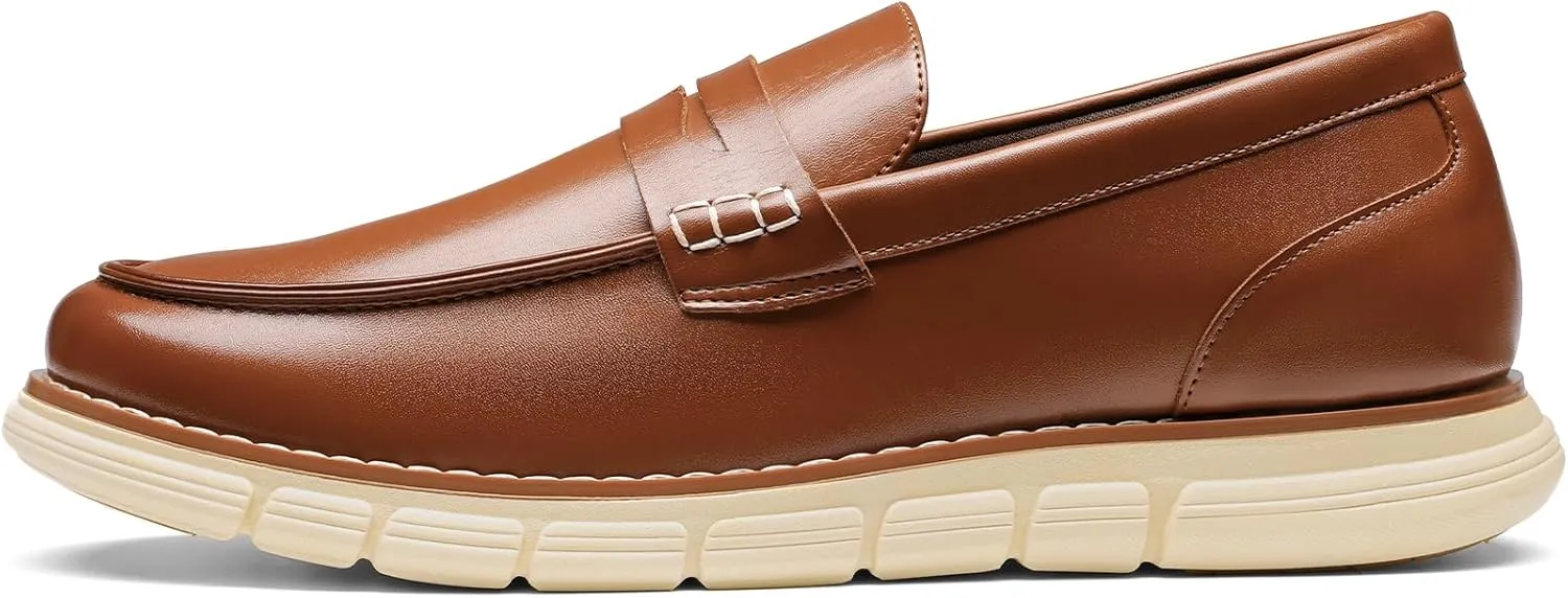 Bruno Marc Men's Casual Dress Shoes Slip-on Lightweight Penny Loafers EZFlex GlideBreeze