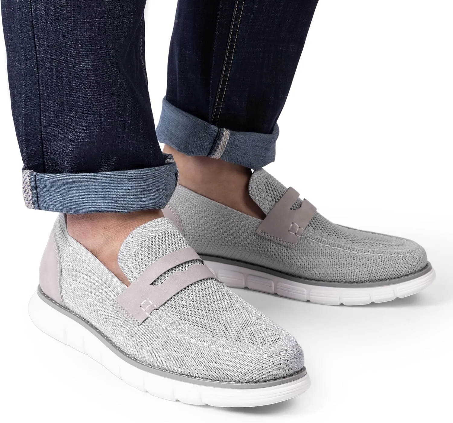 Bruno Marc Men's Casual Dress Shoes Slip-on Lightweight Penny Loafers EZFlex GlideBreeze