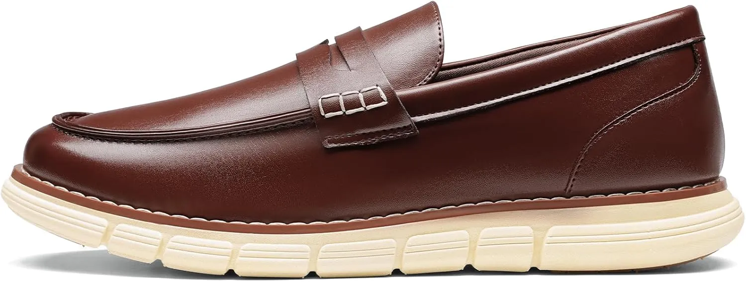 Bruno Marc Men's Casual Dress Shoes Slip-on Lightweight Penny Loafers EZFlex GlideBreeze