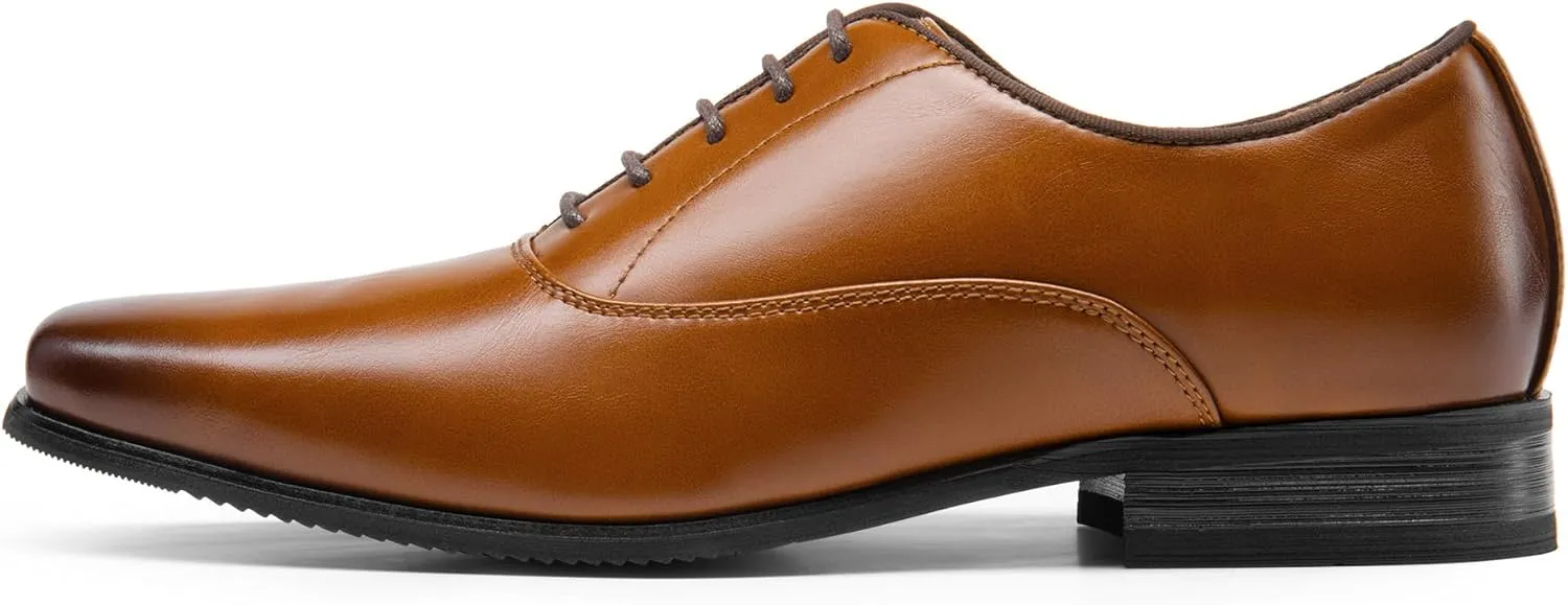 Bruno Marc Men's Dress Shoes Bussiness Formal Oxfords Wesley Lace Up Soft Plain-Toe