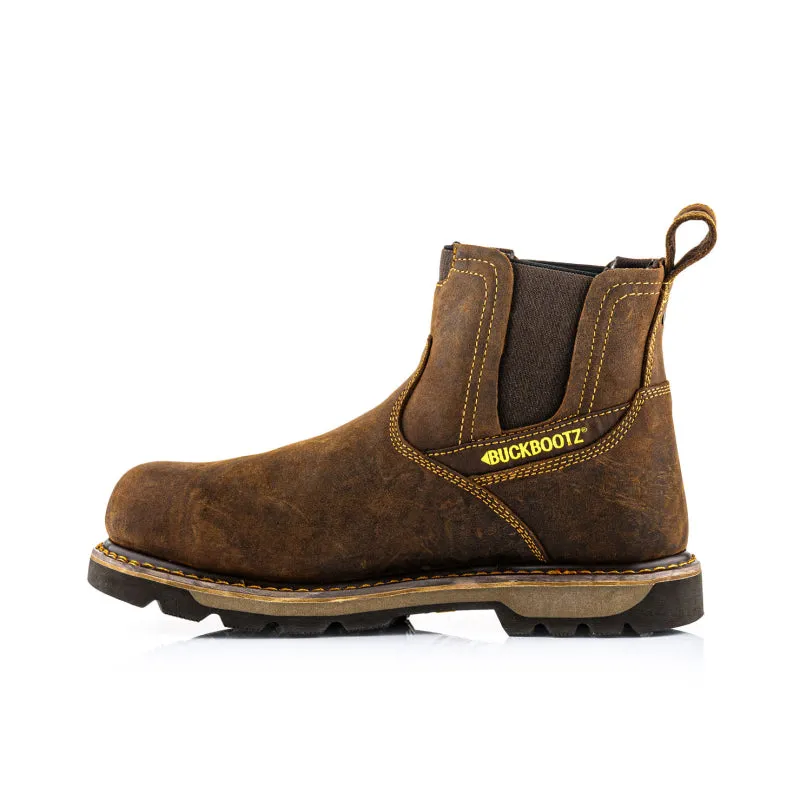 BuckBootz Slip-on B1180 S3 Donkerbruin