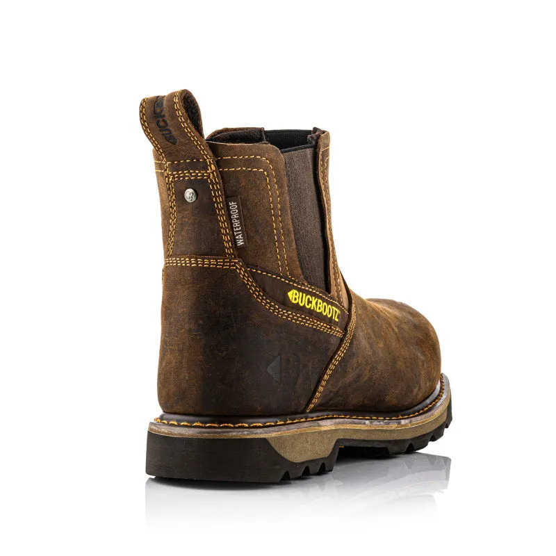 BuckBootz Slip-on B1180 S3 Donkerbruin