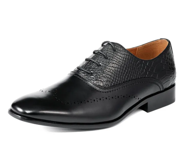 Burke Black Wingtip Oxfords