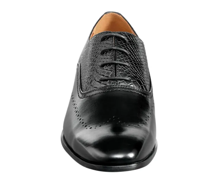 Burke Black Wingtip Oxfords