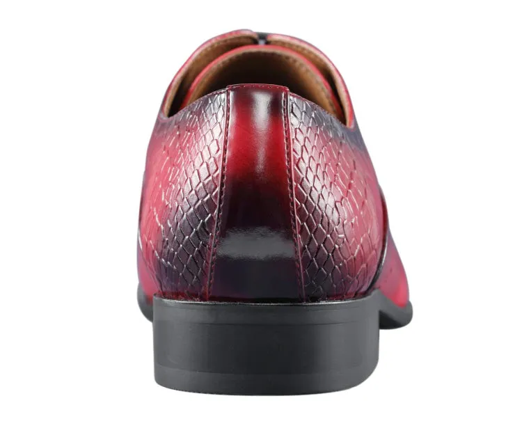 Burke Red Wingtip Oxfords