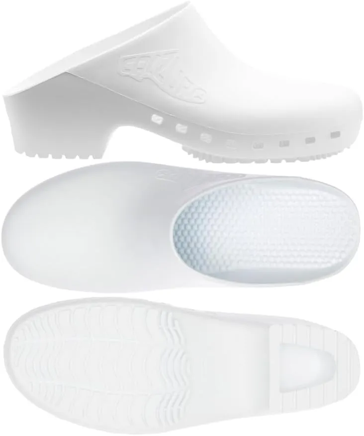 CALZURO Classic Work Clogs Without Holes - Unisex Nursing Clogs - Non Slip Shoes - Autoclavable Rubber Kitchen Shoes for Women and Men -