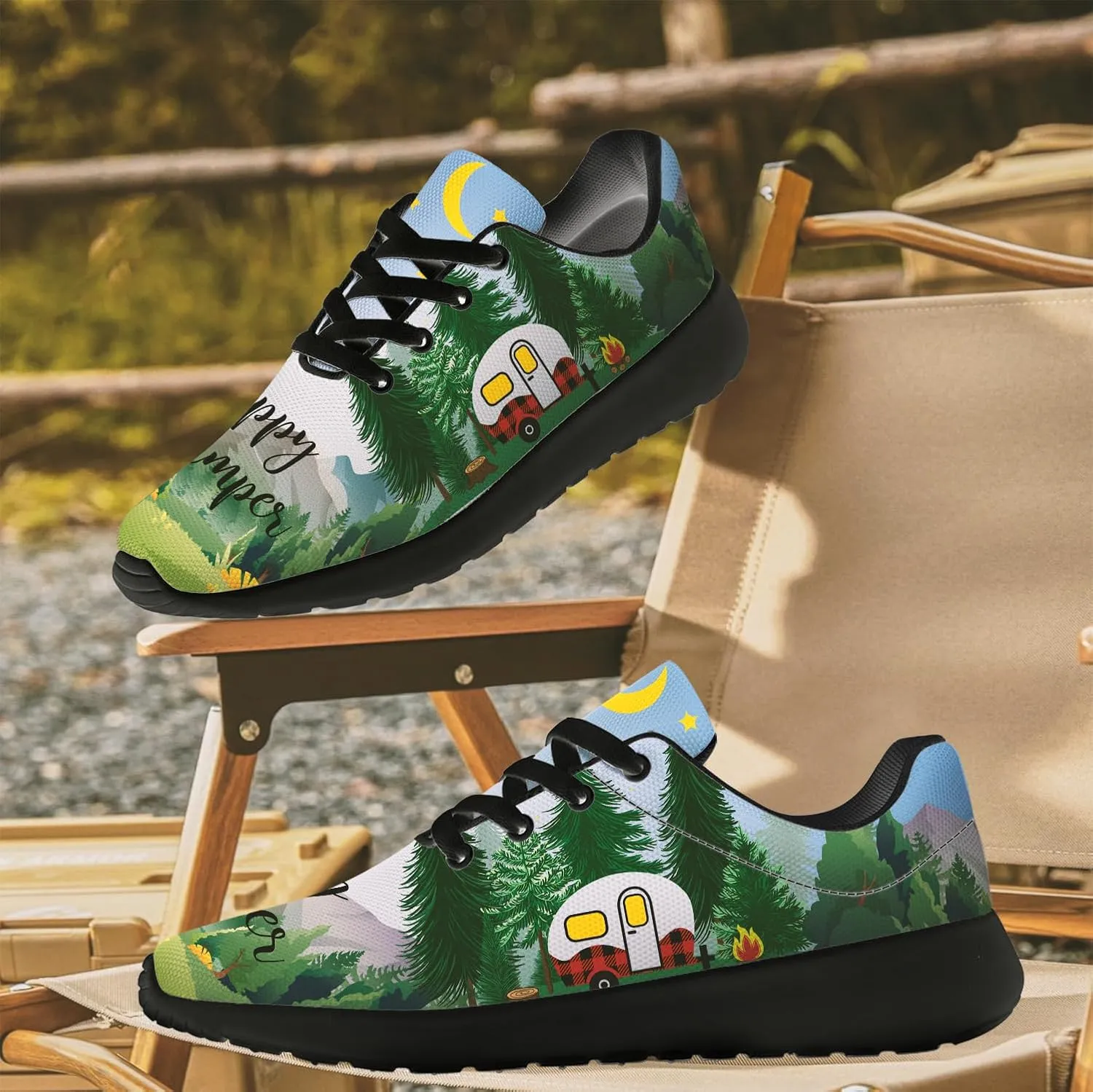 Camper Shoes for Women Men Running Shoes Walking Sneakers Black Tennis Shoes Gifts for Women Men