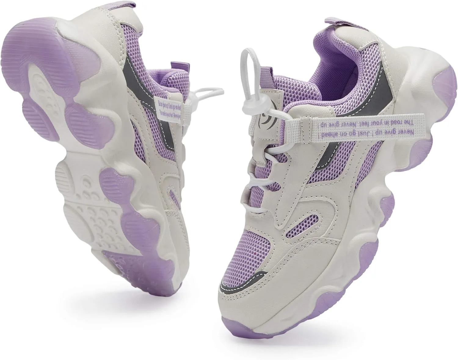 Casbeam Kids Breathable Sneakers Mesh Lightweight Easy Walk Casual Sport Strap Athletic Running Shoes for Boys Girls