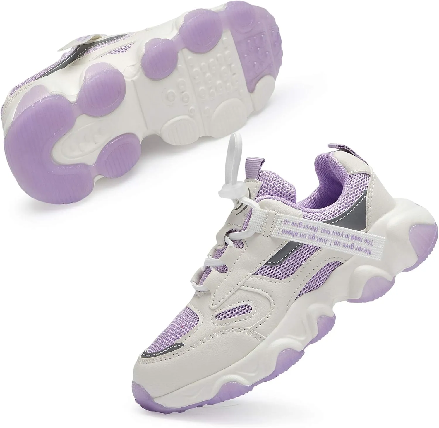 Casbeam Kids Breathable Sneakers Mesh Lightweight Easy Walk Casual Sport Strap Athletic Running Shoes for Boys Girls