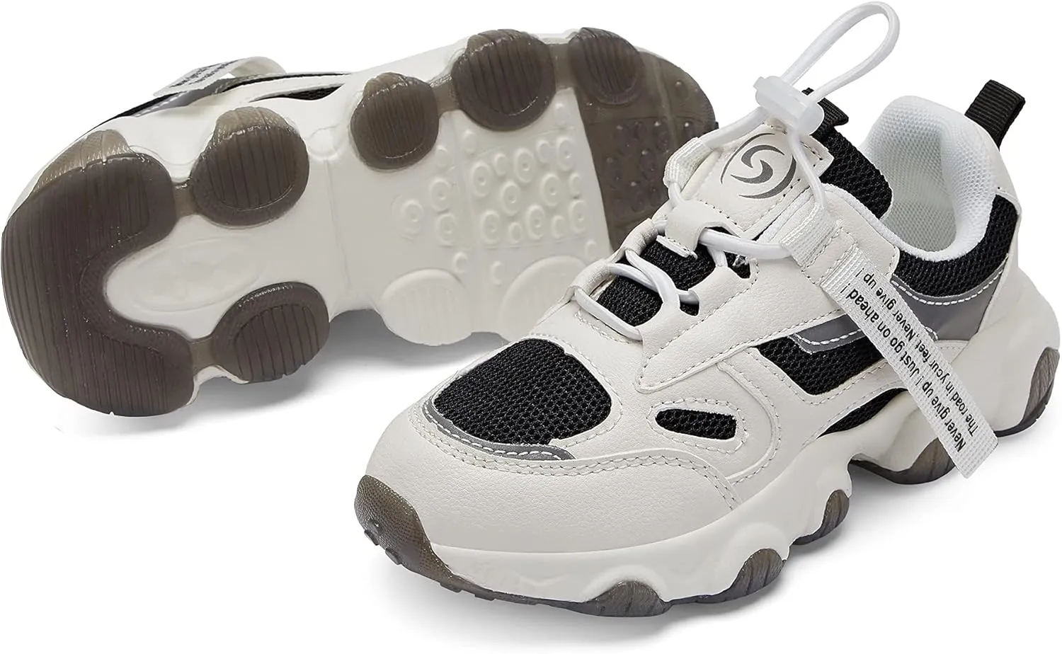Casbeam Kids Breathable Sneakers Mesh Lightweight Easy Walk Casual Sport Strap Athletic Running Shoes for Boys Girls