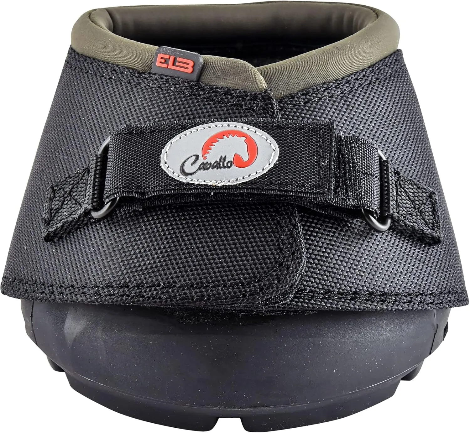 Cavallo Horse & Rider DELBR-6 ELB Regular Sole Hoof Boot, Size 6, Black