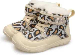 Centipede Demon Toddler Boots Boys Girls Winter Boots Waterproof Fleece Kids Snow Boots Faux Fur Booties Warm Walking Shoes for Indoor Outdoor