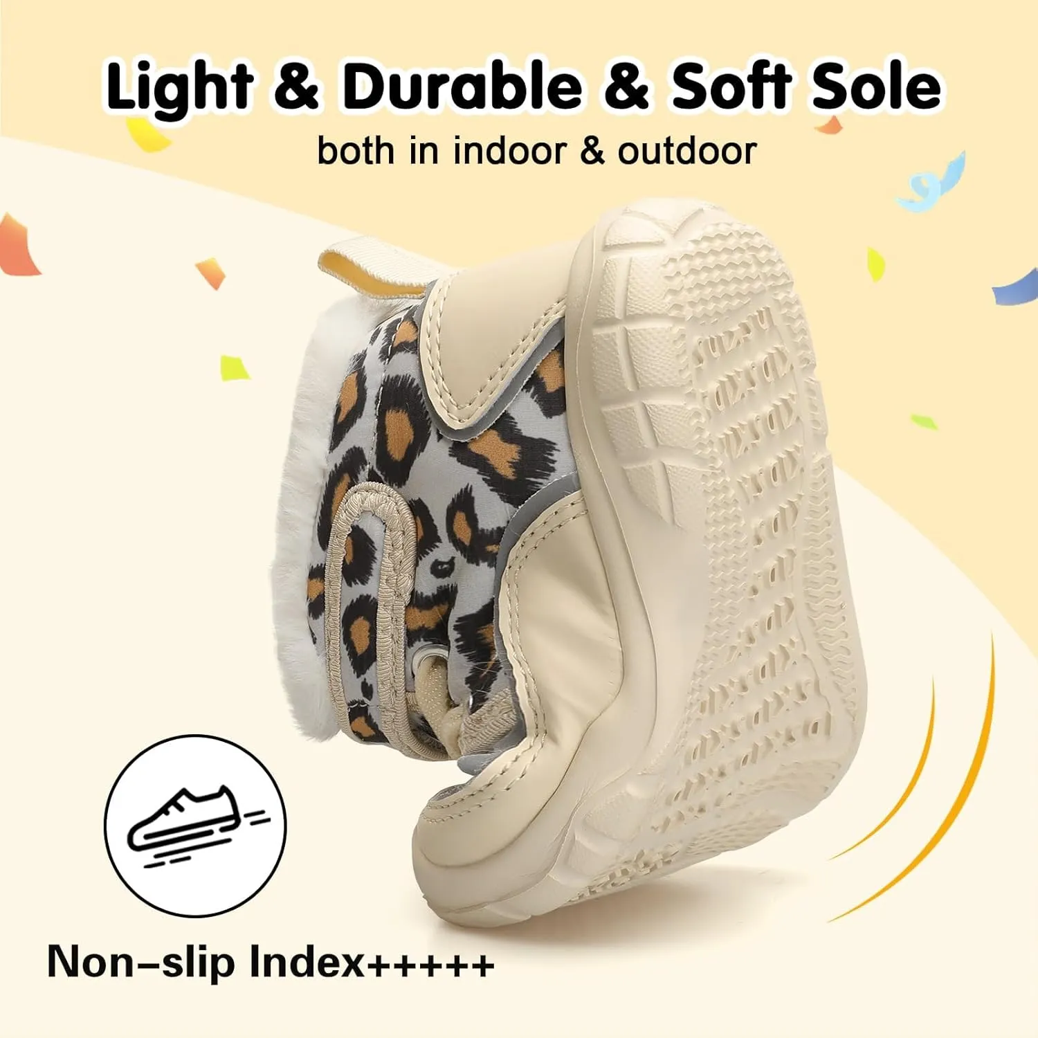 Centipede Demon Toddler Boots Boys Girls Winter Boots Waterproof Fleece Kids Snow Boots Faux Fur Booties Warm Walking Shoes for Indoor Outdoor