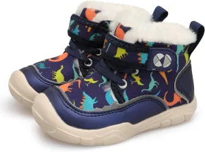 Centipede Demon Toddler Boots Boys Girls Winter Boots Waterproof Fleece Kids Snow Boots Faux Fur Booties Warm Walking Shoes for Indoor Outdoor