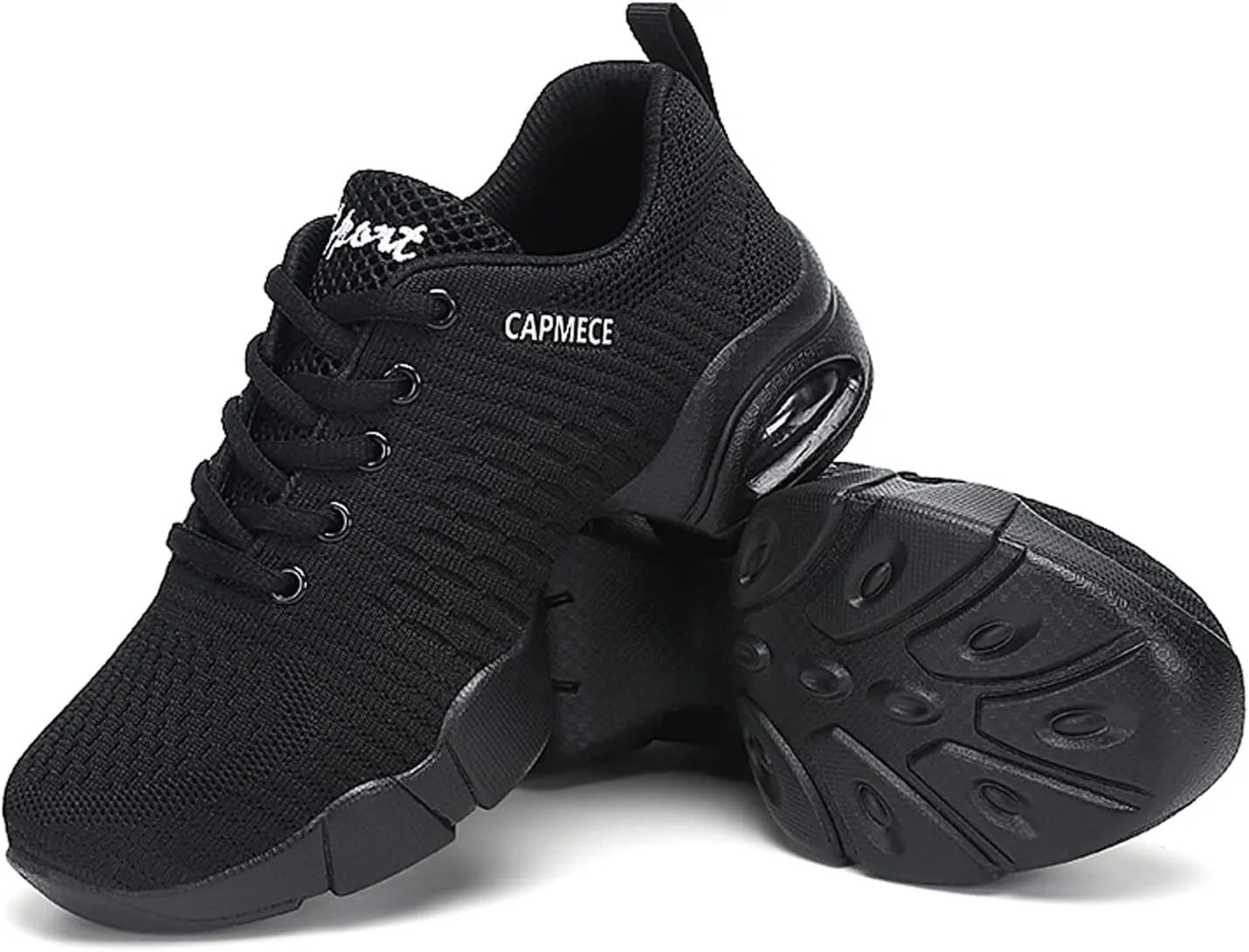 CERYTHRINA Women's Jazz Shoes Lace-up Sneakers Modern Dance Shoes Platform Walking Dance Shoes