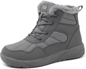 ChayChax Women's Winter Snow Boots with Fur Lined Lightweight Ankle Booties Anti Slip Comfortable Warm Winter Shoes