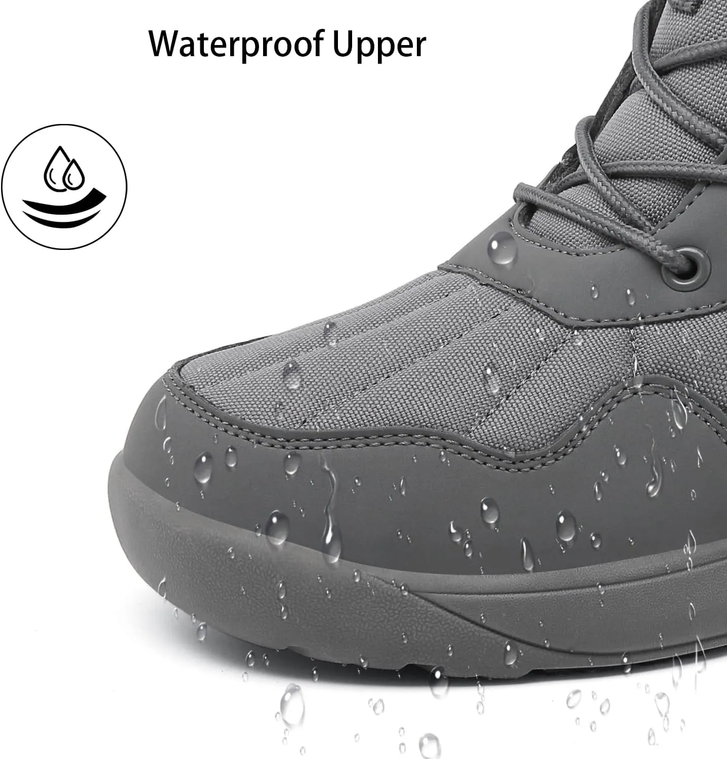 ChayChax Women's Winter Snow Boots with Fur Lined Lightweight Ankle Booties Anti Slip Comfortable Warm Winter Shoes
