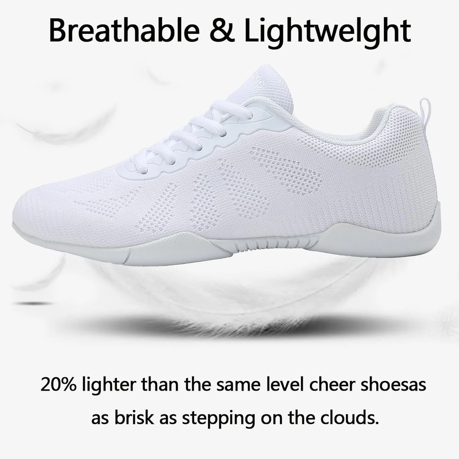Cheer Shoes Girls Black Cheerleading Dance Shoes Team Training Competition Cheering Shoes Youth Girls White Cheerleading Shoes