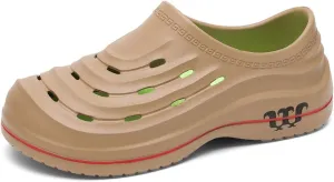 Chef Shoes for Men Women,Oil Resistant Waterproof Arch Support Clogs,Lightweight Breathable Kitchen Shoes Wide Toe Box Beach Slippers,Quick Dry Slip-on Garden Clogs with Removable Cushion Footbed