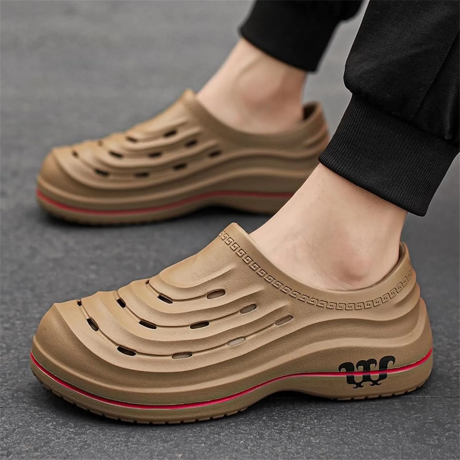 Chef Shoes for Men Women,Oil Resistant Waterproof Arch Support Clogs,Lightweight Breathable Kitchen Shoes Wide Toe Box Beach Slippers,Quick Dry Slip-on Garden Clogs with Removable Cushion Footbed