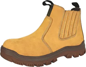 Chelsea Work Boots Men - Steel Toe Construction Boots Lightweight ASTM Safety Toe Boots With 2 Insoles