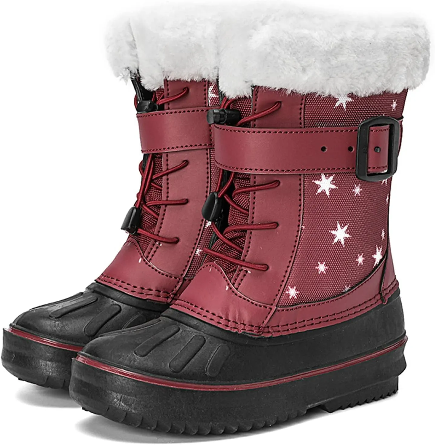 Children Shoes Snow Boots Girls Boys OutdoorBoots Warm Boots With Cotton Snow Boots Big Kids Mid Calf Girl Boots Size 1