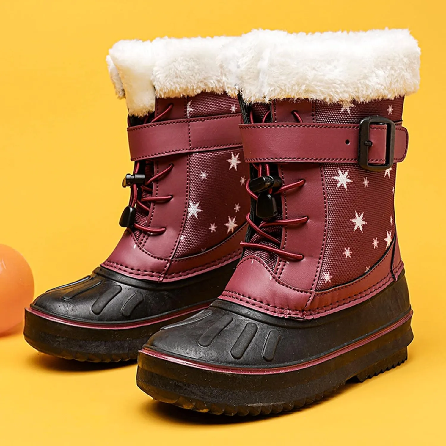 Children Shoes Snow Boots Girls Boys OutdoorBoots Warm Boots With Cotton Snow Boots Big Kids Mid Calf Girl Boots Size 1