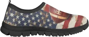 Children's Tennis Shoes,Boys Girls Slip On Flats Sneakers Non-Slip Stain-Resistant Black Sole Running Shoes