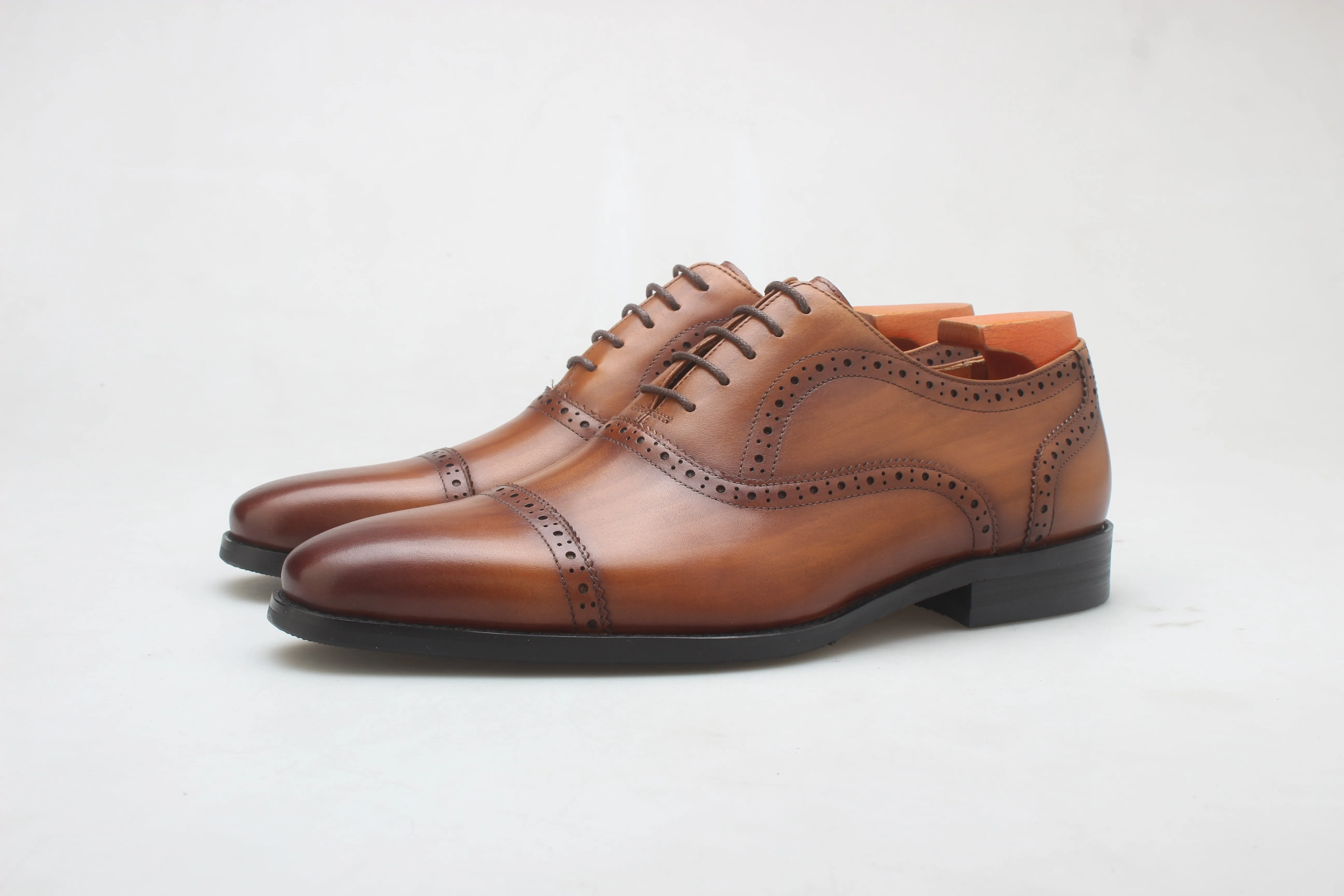 Cognac Royale Brogue Oxfords