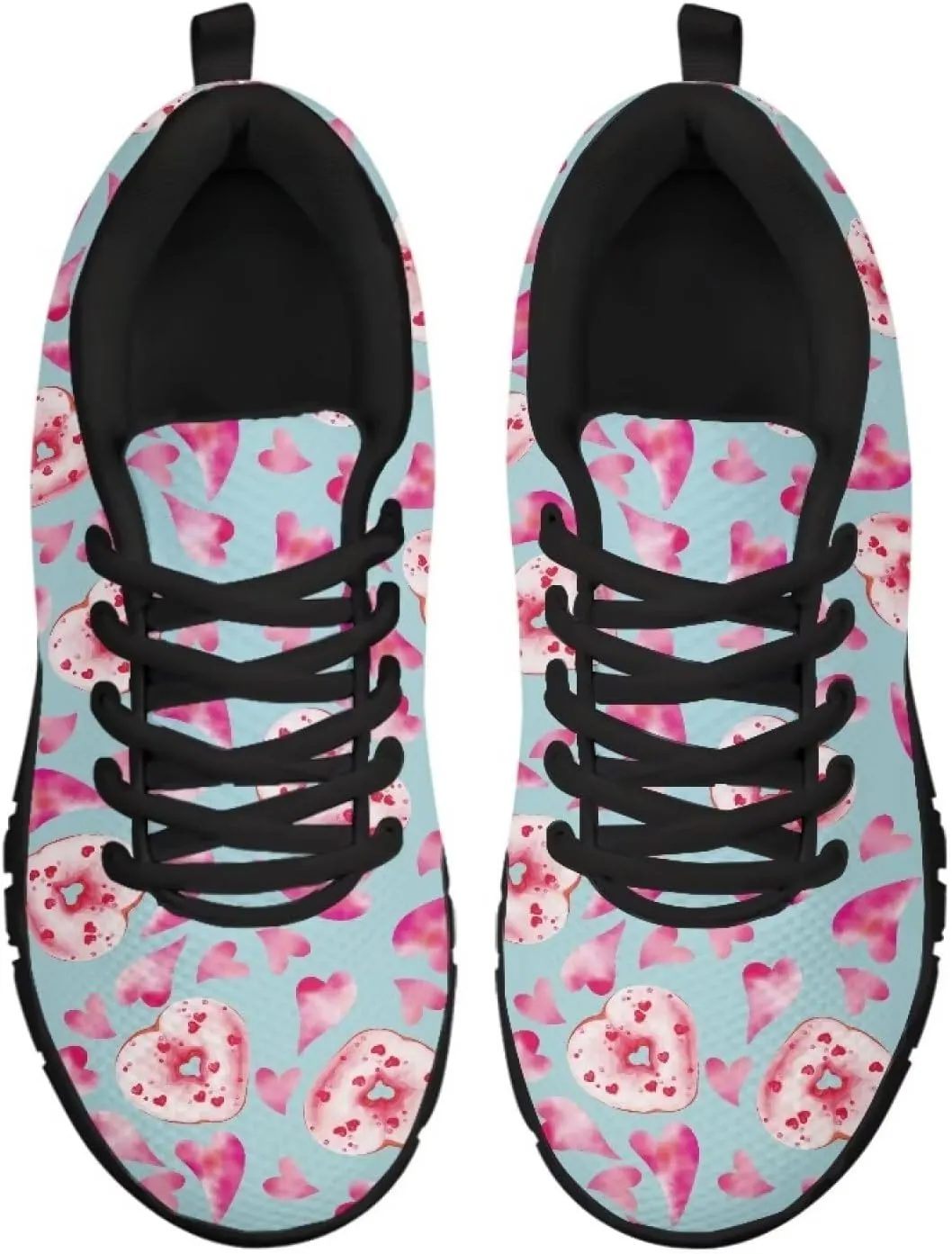 Coloranimal Road Running Sneakers for Unisex Women Men Lace-up Athletic Trainers Footwear