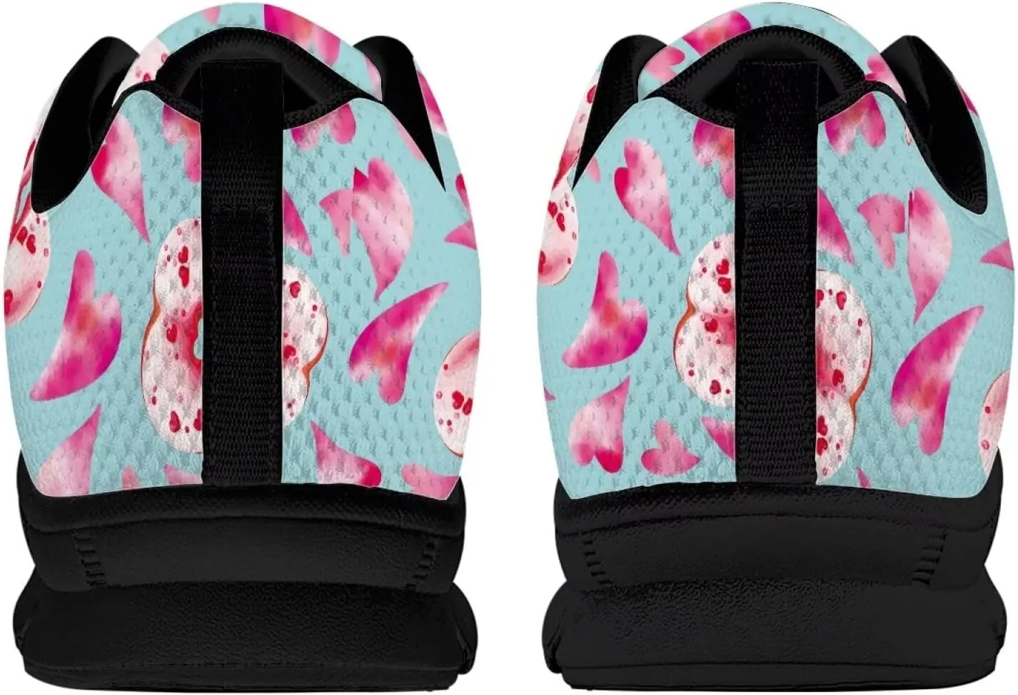 Coloranimal Road Running Sneakers for Unisex Women Men Lace-up Athletic Trainers Footwear