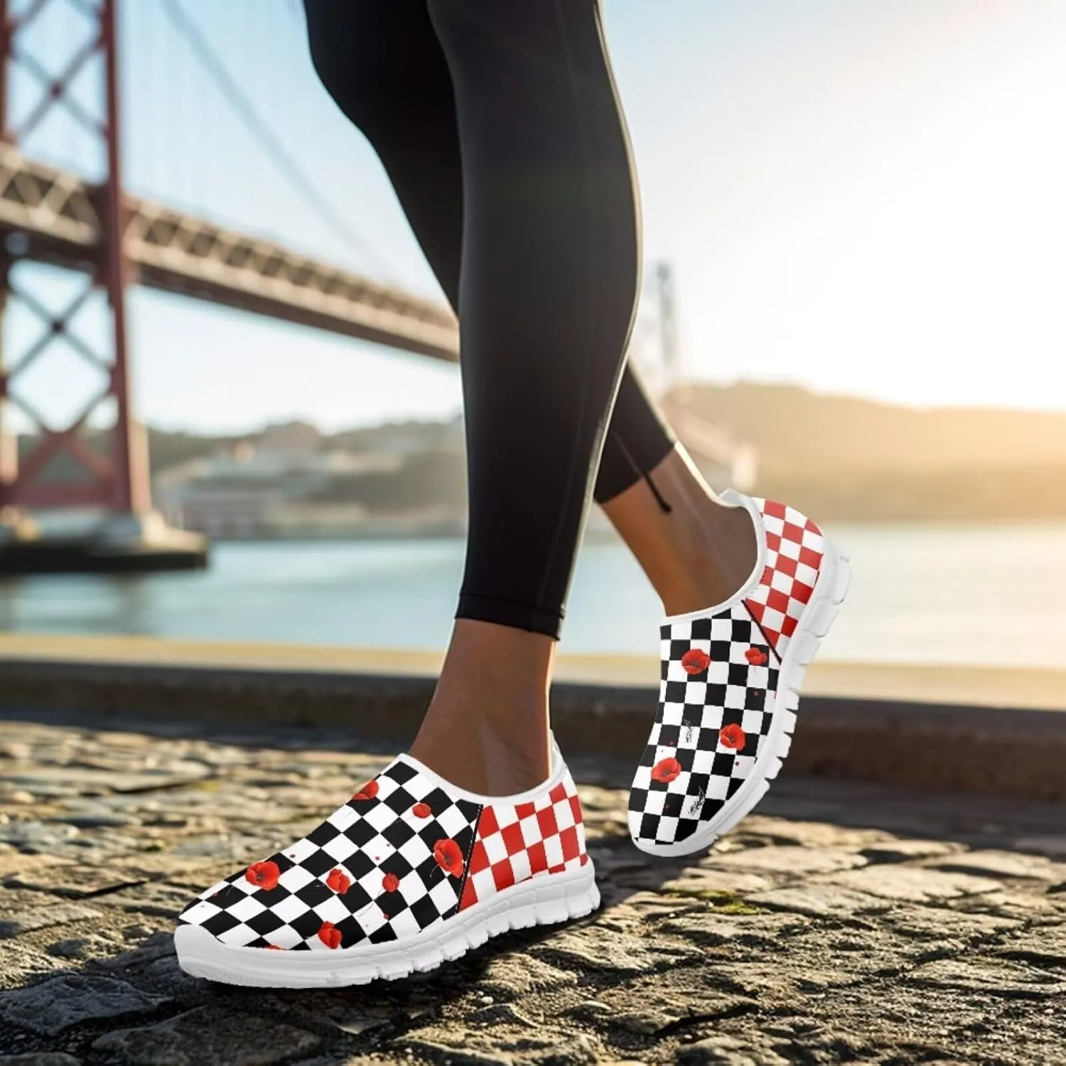 Coloranimal Womens Loafers Casual Flats Slip On Shoes Women Walking Shoes Lightweight Womens Casual Shoes Travel Shoes