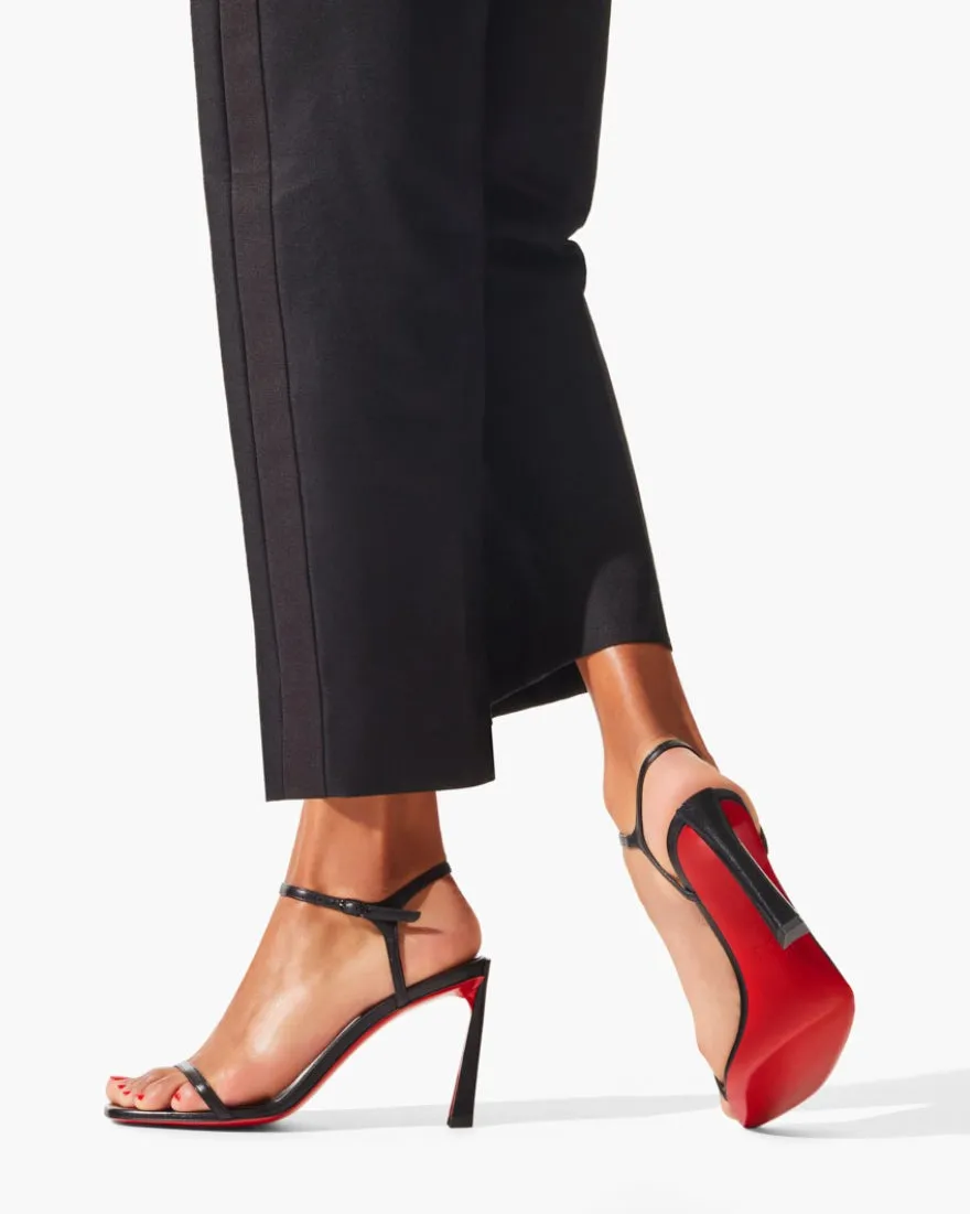 Condora 85 black leather sandals