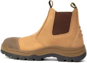 CONRAD Wheat Nubuck Work Boot Collection: Sturdy, Soft Toe, Slip-Resistant Safety Shoes for Men