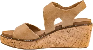 Corkys Footwear Women's Five Oclock Somewhere 2.5-Inch Wedge - Timeless Toe Strap, Hook And Loop Strap Ankle Closure, And Cushioned EVA Insoles For All-Day Comfort