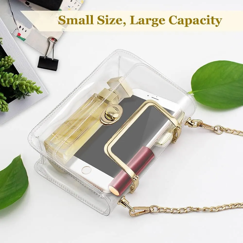 COROMAY Clear Purse for Women, Clear Bag for Stadium Events, Transparent Stadium Purse