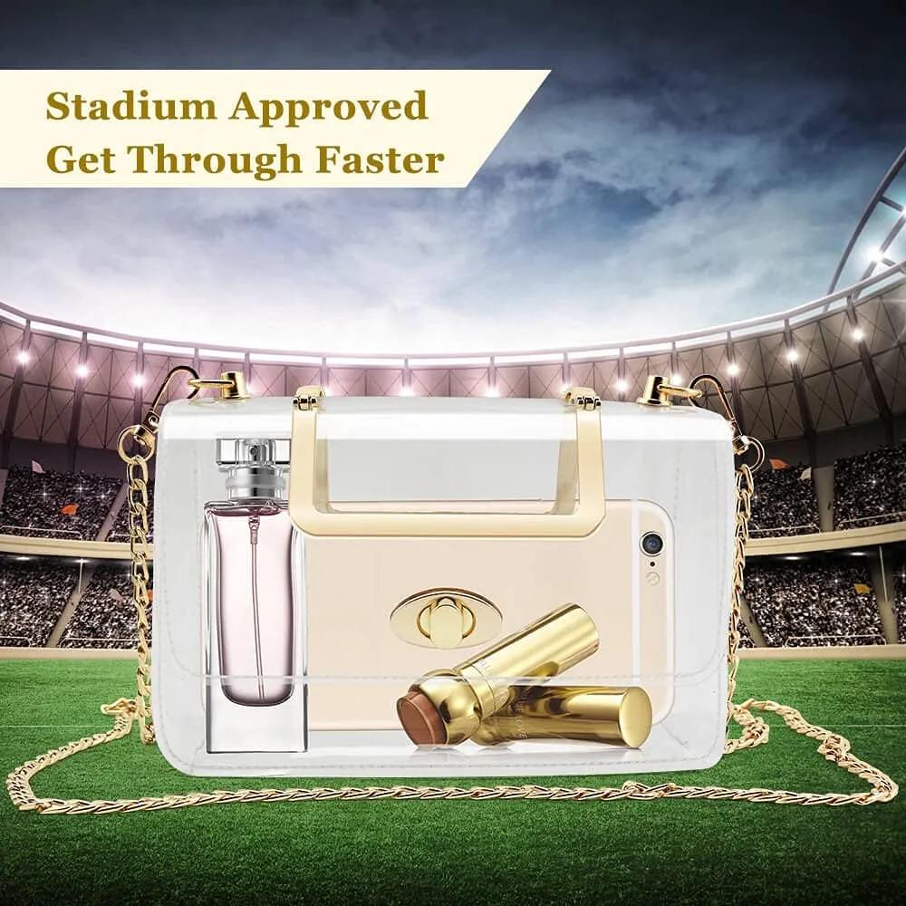 COROMAY Clear Purse for Women, Clear Bag for Stadium Events, Transparent Stadium Purse