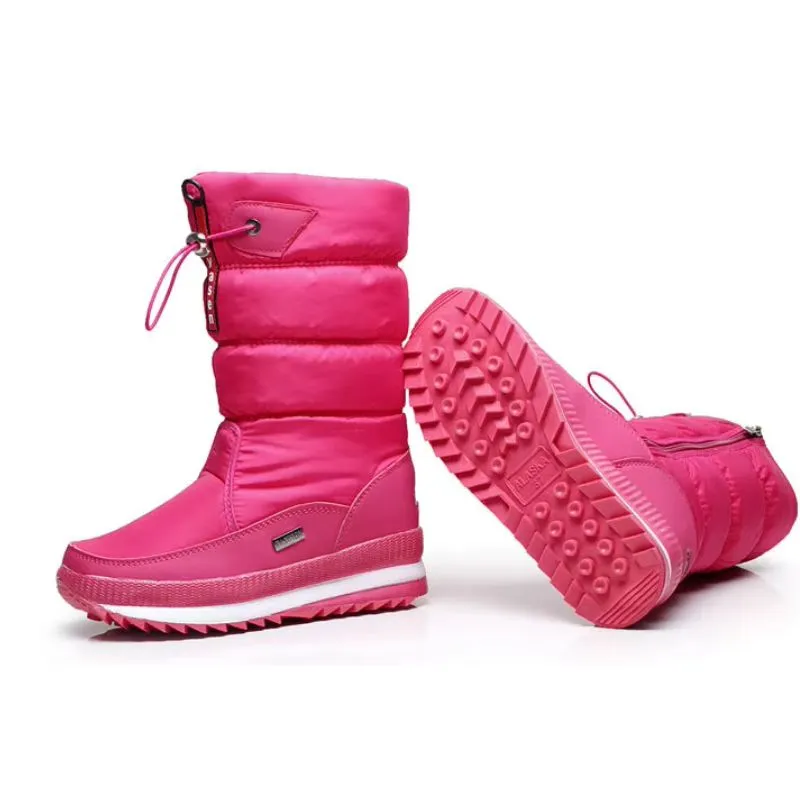 Cozy Mid Calf Snow Boots – Warm & Stylish Winter Shoes