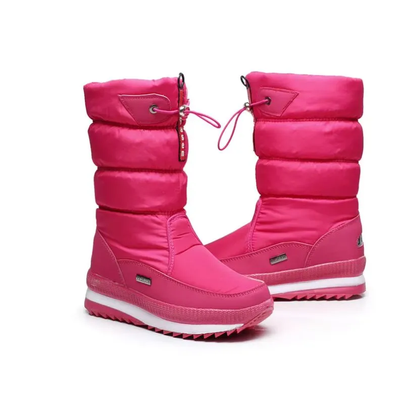 Cozy Mid Calf Snow Boots – Warm & Stylish Winter Shoes