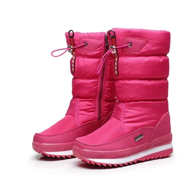 Cozy Mid Calf Snow Boots – Warm & Stylish Winter Shoes