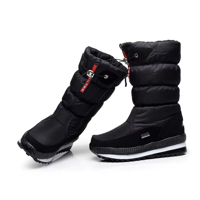 Cozy Mid Calf Snow Boots – Warm & Stylish Winter Shoes