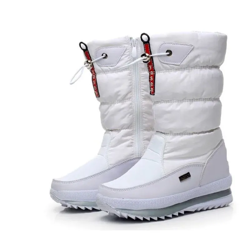 Cozy Mid Calf Snow Boots – Warm & Stylish Winter Shoes