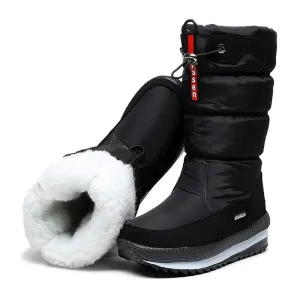Cozy Mid Calf Snow Boots – Warm & Stylish Winter Shoes