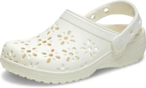 Crocs Unisex-Adult Classic Clogs with Floral Cut Out Design